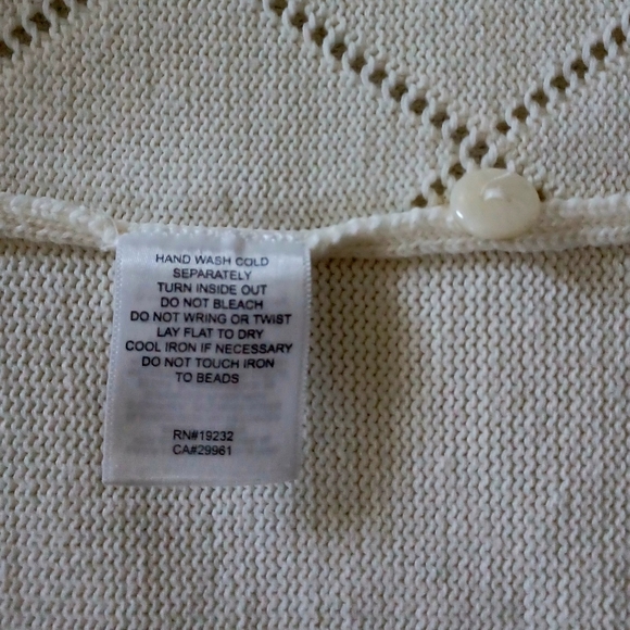 ALFRED DUNNER Embroidered Knit Cardigan, size L - Picture 15 of 15